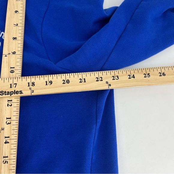 Polo By Ralph‎ Lauren Hoodie Men Large Blue Polo Team Sweatshirt Full Zip Patch - Picture 6 of 11